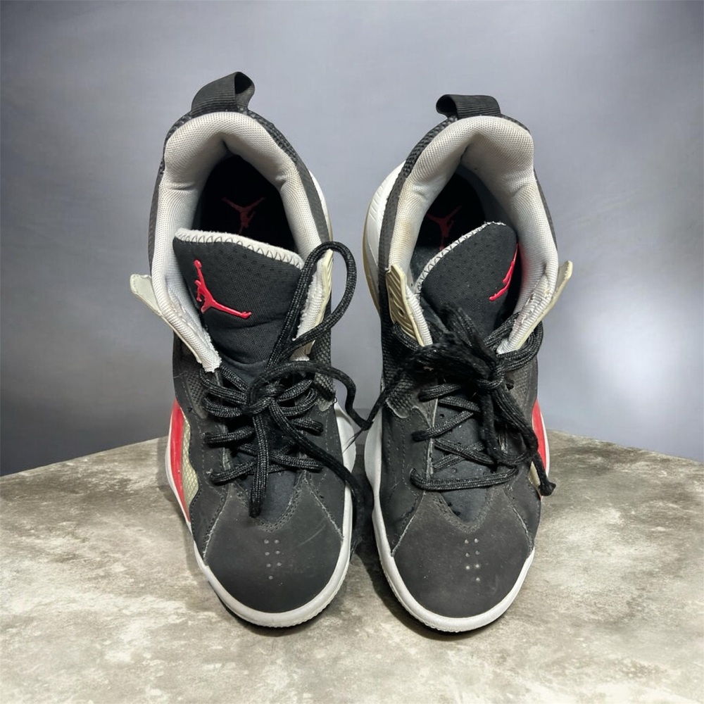 Jordan Black and Red Toddlers' Basketball Shoes